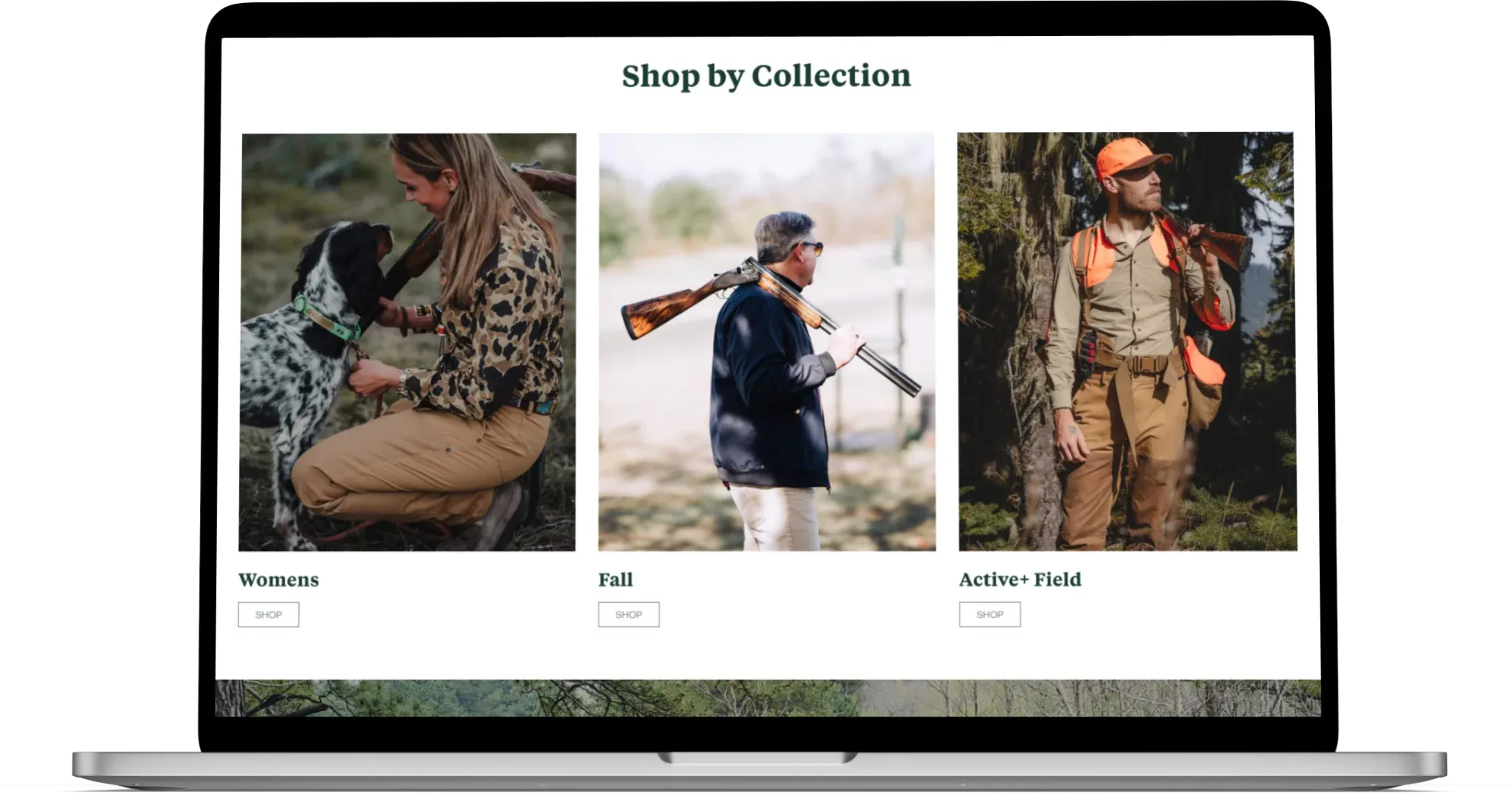 Ball and Buck shop by collection page on a desktop browser