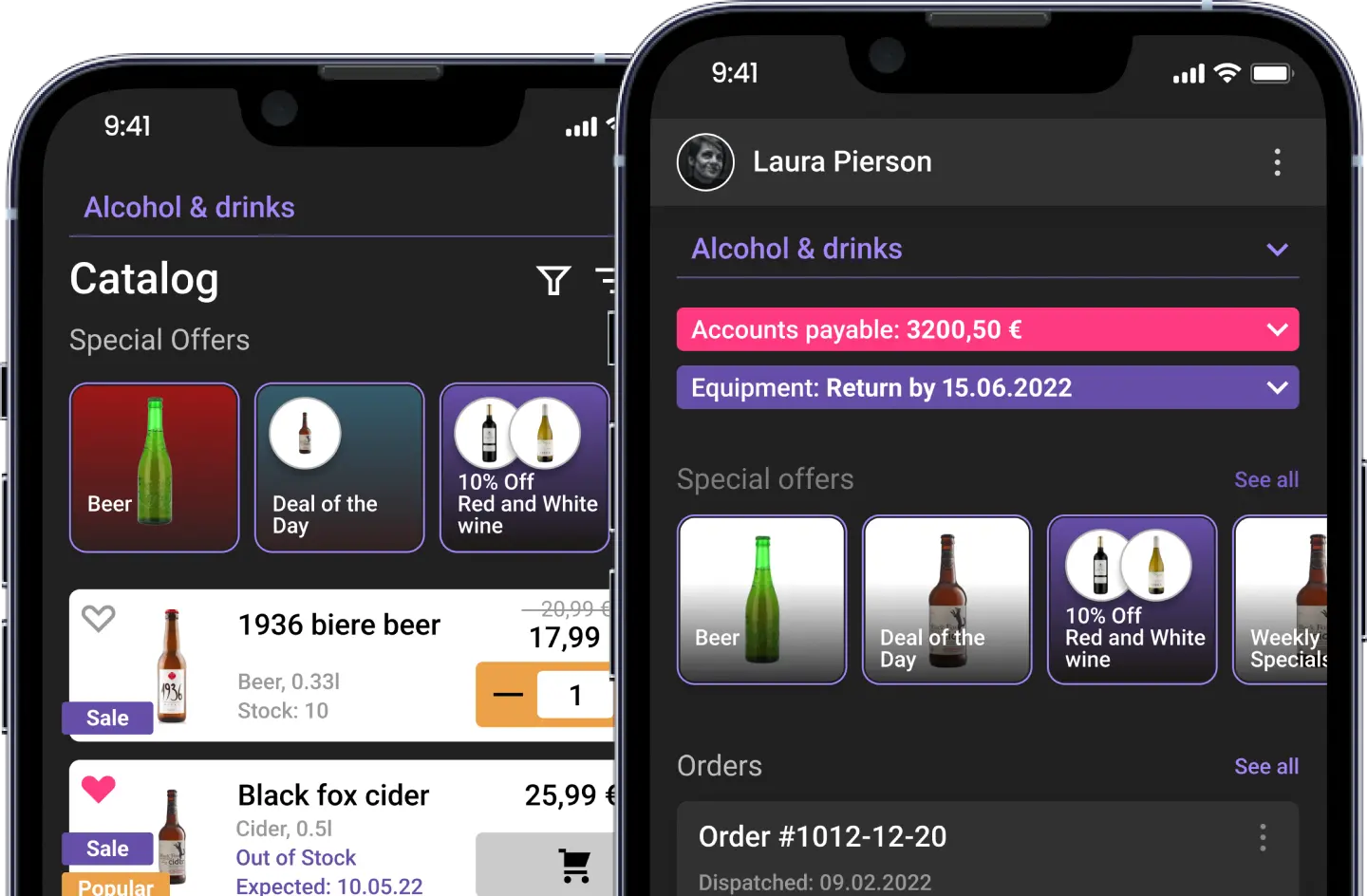 Wines and spirits distribution company simplifies interaction with their customers from the Hospitality industry and small stores with the help of a B2B mobile ordering app.